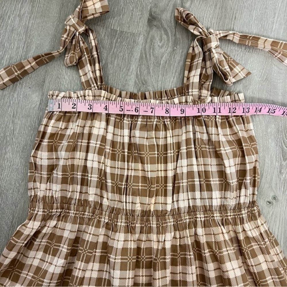 Anthropologie Faithfull The Brand Moretta Top - Lori Check Print - Picture 10 of 12